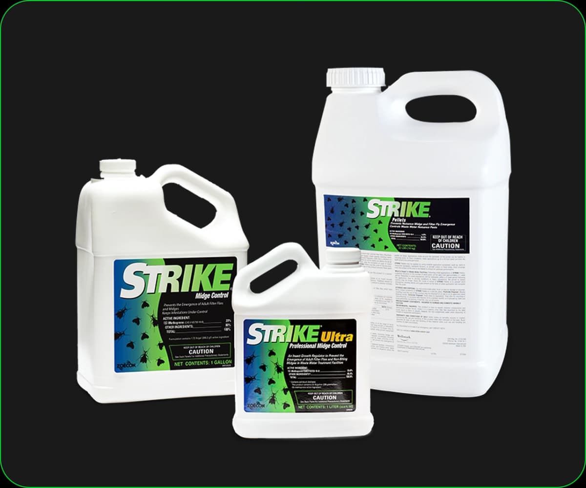 Strike professional fly control product containers